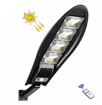 LAMPA SOLARNA LATARNIA ULICZNA LED 100W + PILOT