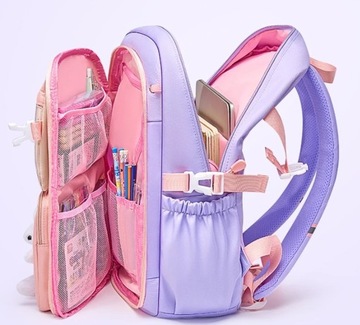 PLECAK SZKOLNY TORNISTER MŁODZIEŻOWY DLA DZIEWCZYNKI POJEMNY DUŻY