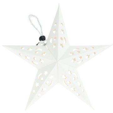 СКЛАДНОЙ ВИТРАЖ РОЖДЕСТВЕНСКАЯ ЗВЕЗДА БУМАЖНЫЙ 3D АЖУРНЫЙ УКРАШЕНИЕ ОКНА 45см