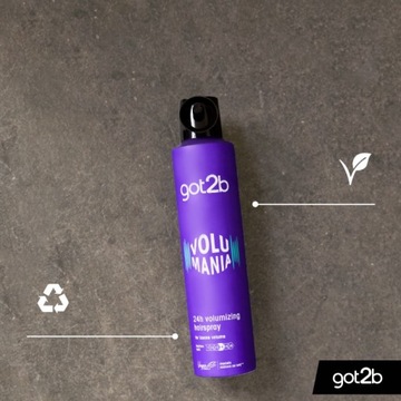 LAKIER DO WŁOSÓW OBJĘTOŚĆ 3x300ML GOT2B VOLUMANIA