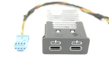 GNIAZDO ŁADOWARKA USB C + WTYCZKI BMW U06 U11 X1 G70 G60 G05 G06 G07 LCI