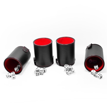 НАБОР ИГРОВЫХ КОСТЕЙ, КОНТЕЙНЕР ДЛЯ КРУЖЕК, 5 ПРОФЕССИОНАЛЬНЫХ КУБИКОВ ДЛЯ ВЕЧЕРИНКИ