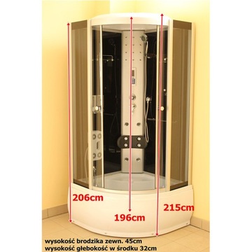 Душевая кабина с гидромассажем WSH7102 100X100