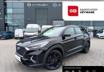 Hyundai Tucson III SUV Facelifting 1.6 T-GDi 177KM 2019 Hyundai Tucson 1.6 T-GDi 177KM wersja N-Line SUN - automat 1.6 Benzyna