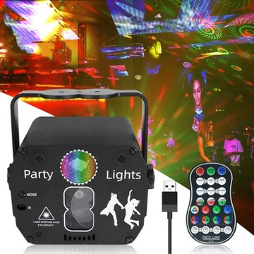 PROJEKTOR DYSKOTEKOWY KULA DISCO REFLEKTOR LED RGB