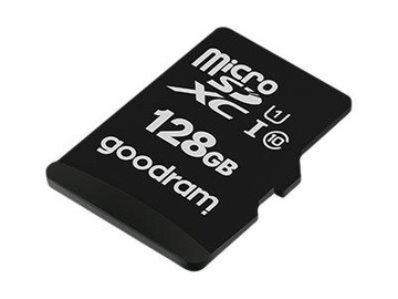 Карта памяти GOODRAM Micro SDXC 128 ГБ, класс 10 UHS-I + адаптер