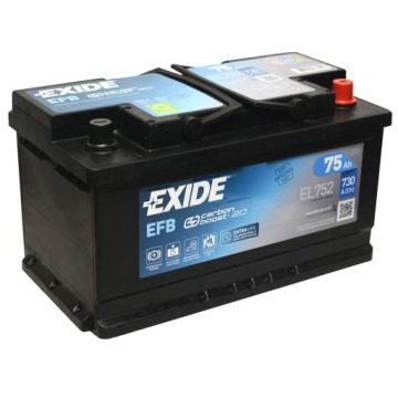 EXIDE EL752 75AH 730A EFB СТАРТ-СТОП