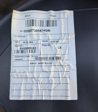 VW TOURAN И 7 ЧЕЛОВЕК БАГАЖНИК СТОРОНА, СЗАДИ СЛЕВА 1T0867035D