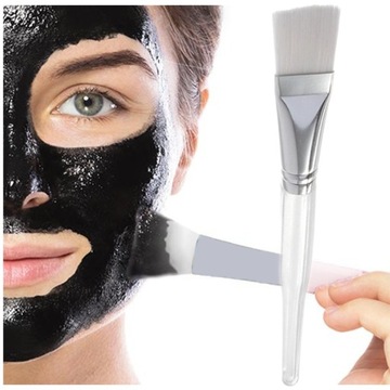 PĘDZEL DO MASECZEK MASEK GLINEK KWASÓW PODKŁADU ALG PĘDZELEK DO NAKŁADANIA