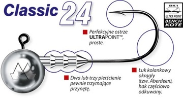 Główki jigowe Mustad Classic nr 1, 10g - 5szt