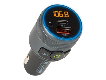 TRANSMITER FM BLUETOOTH USB TYP C QC 3.0 + PD BASS
