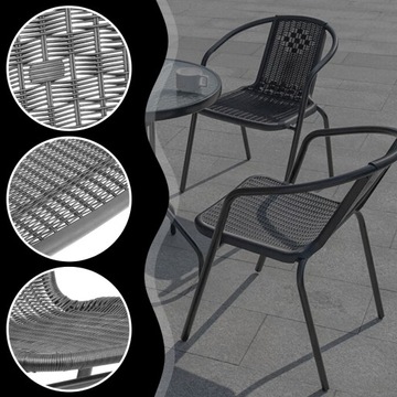 ТЕРРАСНЫЙ САДОВЫЙ СТУЛ ДЛЯ БАЛКОНА ТЕРРАСНЫЙ САДОВЫЙ СЕРЫЙ КРЕСЛО ИЗ РОТАНГА