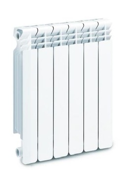 WULKAN GRZEJNIK ALUMINIOWY H-500 BOCZNY BIAŁY 6el. 578x480