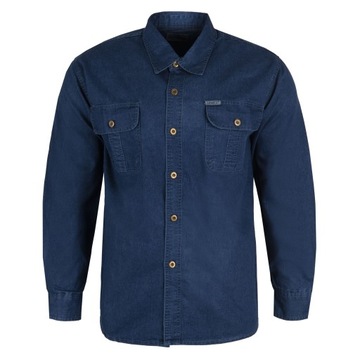 KOSZULA MĘSKA JEANSOWA DŁUGI RĘKAW ROZ.L CCD