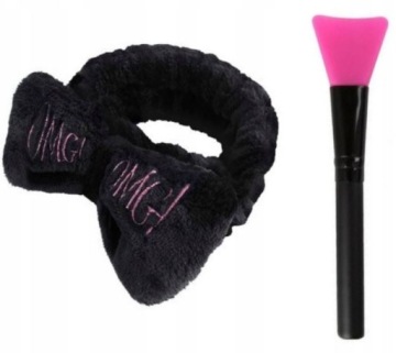 OPASKA KOSMETYCZNA OMG RÓŻOWA + PĘDZEL SILIKONOWY