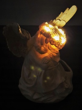 SOLAR ANGEL SOLAR ANGEL светящаяся корона для сада или могилы брата 16 CM