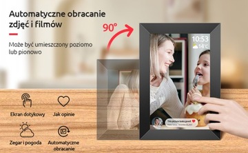 Цифровая фоторамка HDeye PL с экраном 10,1 дюйма, Wi-Fi
