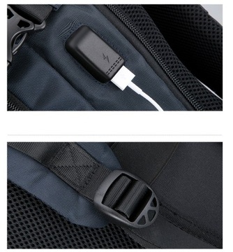 Рюкзак CITY для ноутбука 15,6 дюйма с USB, черный AOKING - удобно и стильно