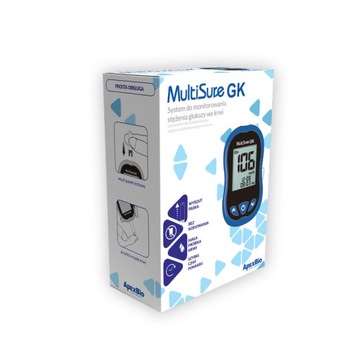 Glukometr MultiSure GK do glukozy, ciał ketonowych
