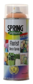 FARBA SPRAY DEKORACYJNY DO KWIATÓW LIŚCI DONICZEK POMARAŃCZOWY 017 400ML