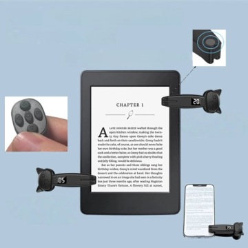 КОЛЬЦО BLUETOOTH ПУЛЬТ ДИСТАНЦИОННОГО УПРАВЛЕНИЯ ДЛЯ КАМЕРЫ KINDLE TIKTOK ПОВОРОТ СТРАНИЦ USB ЧЕРНЫЙ