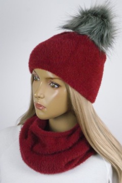 #Комплект АЛЬПАКА ШАПКА с помпоном + ЮБКА