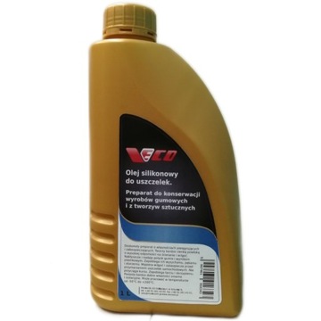 Olej silikonowy do uszczelek gum plastiku VECO 1L
