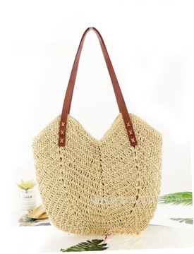 TORBY PLAŻOWE SŁOMIANE TORBY TOTE TOREBKI CROSSBODY