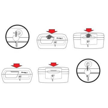Огнестойкий и водонепроницаемый бронированный ящик для офиса Masterlock LCFW30100
