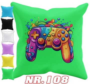 POSZEWKA NA PODUSZKĘ JAŚKA DO PRZEDSZKOLA GAME PAD + IMIĘ GRATIS