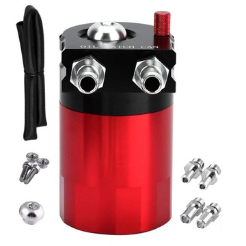 Oil Catch Tank Separator oleju zestaw z filtrem KRÓĆCE 10 I 15mm