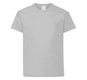 KOSZULKA DZIECIĘCA T-SHIRT BLUZKA SZARA 8 LAT 128 CM MODEL:K108