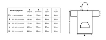 Пончо, полотенце с капюшоном, детский халат, XS.