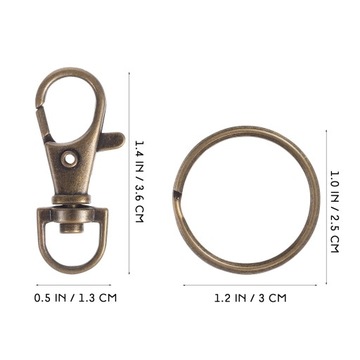 Брелок с зажимом для пуговиц для собак, 20 комплектов