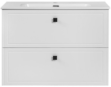 Szafka łazienkowa biała ALPENA 80cm + umywalka 80