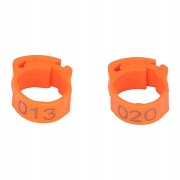 50X ОБЕДЫЧКИ ДЛЯ НОГ ПТИЦЫ, ПРОНУМЕРОВАННЫЕ КОЛЬЦА