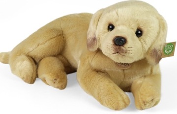 LEŻĄCY LABRADOR MASKOTKA PIES REALISTYCZNA 50cm