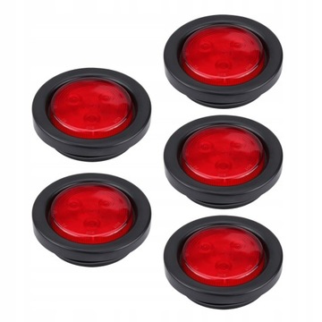 5 sztuk 2.5 cala 4LED okrągłe światło obrysowe
