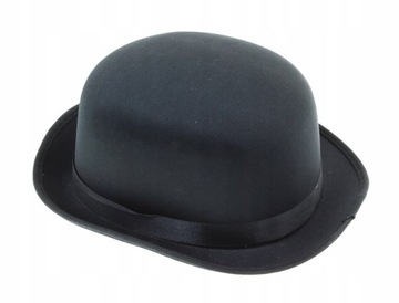 Kapelusz MELONIK satynowy czarny Charlie Chaplin