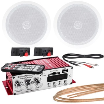 SUFITOWY ZESTAW AUDIO RADIO ŁAZIENKOWE BLUETOOTH