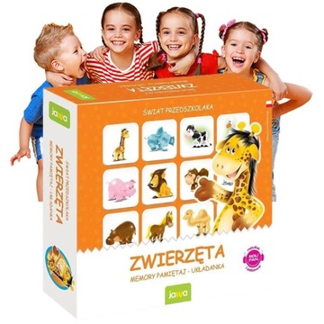 MEMO Memory GRA DLA DZIECI Logiczna Zwierzęta Mini