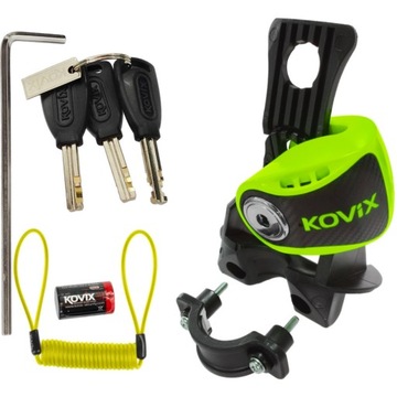 Сигнализация KOVIX KNS6 для мотоцикла LOCK FLUO GREEN