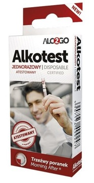 Alkotest jednorazowy atestowany atest ALCO2GO