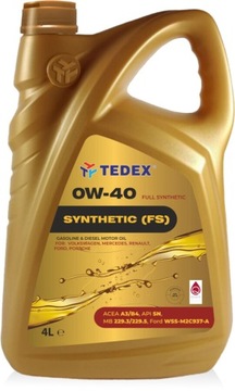 Olej Tedex Synthetic (FS) SN 0W-40 4L