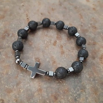 Мужской браслет - четки на руку, цифра десять.