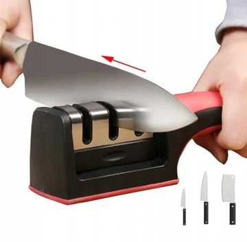 ТОЧИЛКА КУХОННЫХ НОЖЕЙ ДЛЯ НОЖНИЦ КОМПАКТНАЯ ТРЕХФАЗНАЯ КОЛЕСО 3в1