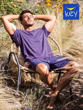 Пижама Key короткая мужская MNS 325 хлопок 2XL