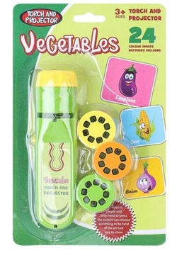 LATARKA projektor WARZYWA 24slajdy 2w1 Vegetables