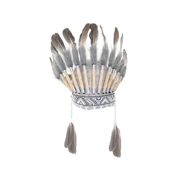 Czapka wodza Indian amerykańskich z syntetycz
