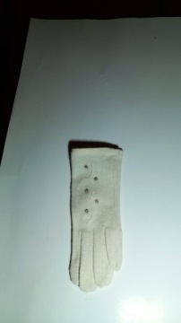 Nowe rekawiczki jasny bezowy